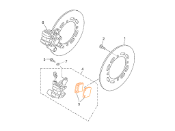 HISUN HS700ATV Колодки тормозные пер. 44318-107-0000