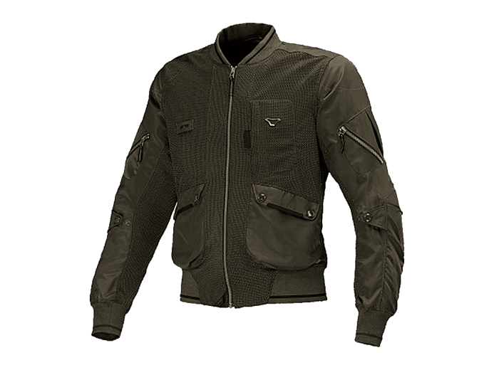 Мотокуртка MACNA BASTIC AIR ткань зеленая XXL