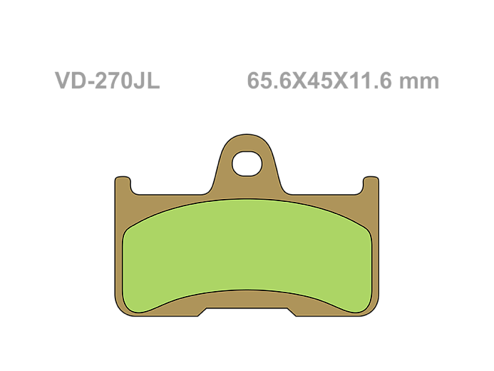 VESRAH Тормозные колодки  VD-270JL