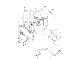 HISUN HS500ATV Трубка системы охлаждения 19002-107-0000