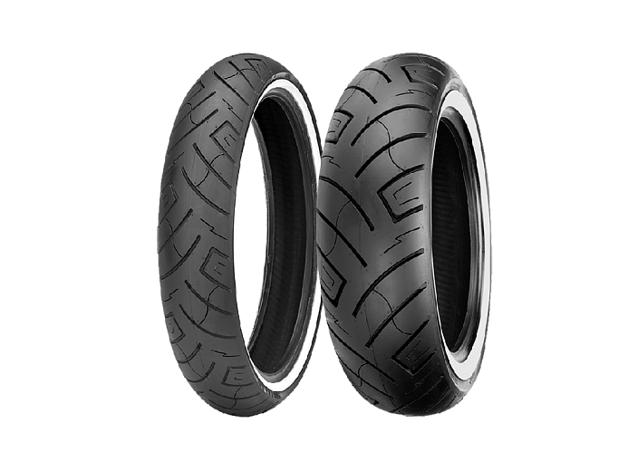 Моторезина SHINKO 100/90-19 61H 777 белая полоса TL