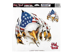 LETHAL THREAT Наклейка RIP N TEAR USA EAGLE SM
