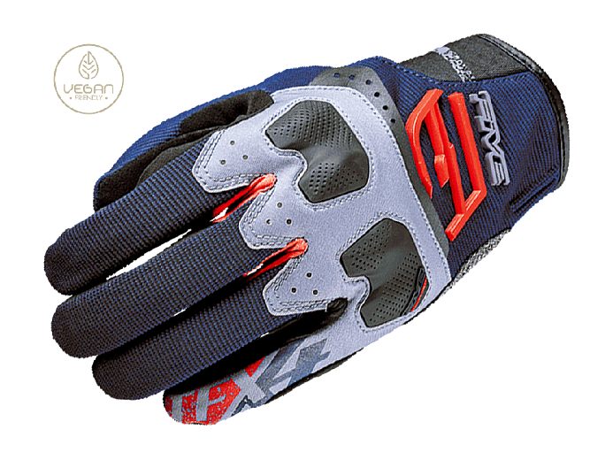 Мотоперчатки FIVE TFX4 сине/красные 8/S