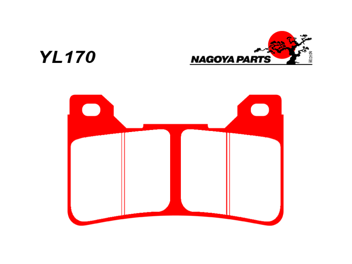 NAGOYA PARTS Тормозные колодки  YL170
