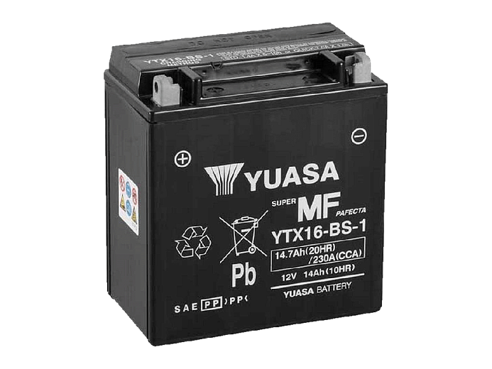YUASA   Аккумулятор  YTX16-BS