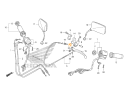 HONDA Гайка болта натяжителя 90321-KT7-760