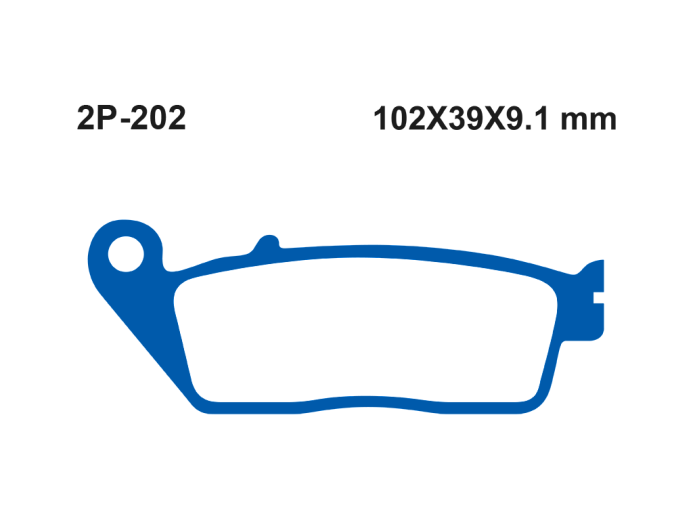 Тормозные колодки NISSIN 2P-202ST