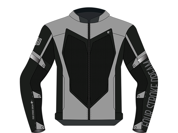 Мотокуртка ткань FSD JANO black/ice M