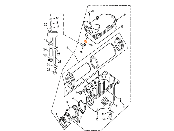 HISUN HS500ATV Кольцо уплотнительное  17135-107-0000