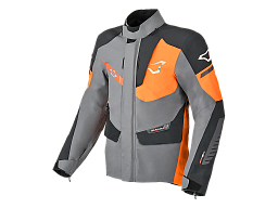 Мотокуртка MACNA SYNCHRONE ткань серо/оранжево/черная L