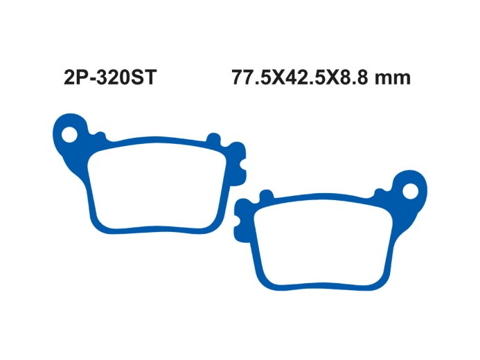 Тормозные колодки NISSIN 2P-320ST