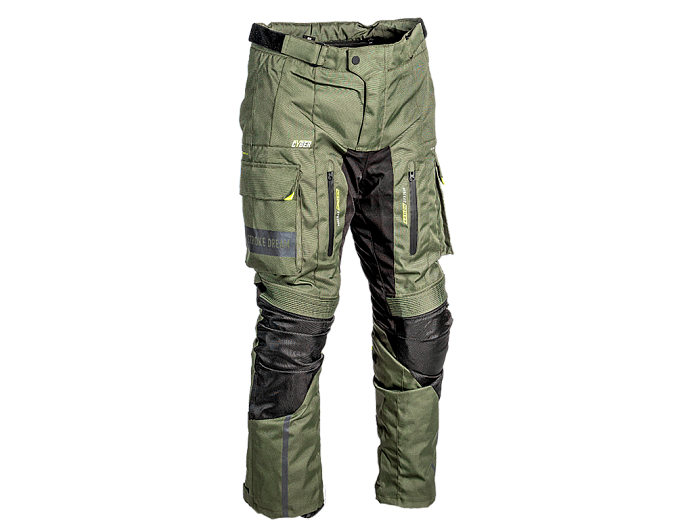 Мотобрюки ткань FSD TESLA green L