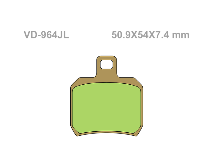VESRAH Тормозные колодки VD-964JL