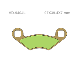 VESRAH Тормозные колодки VD-940JL