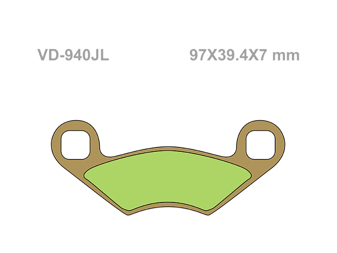 VESRAH Тормозные колодки VD-940JL