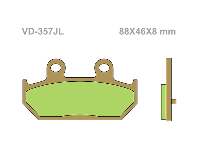 VESRAH Тормозные колодки VD-357JL