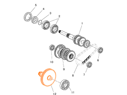 HISUN HS500ATV-2 Вал КПП 22400-004-0000