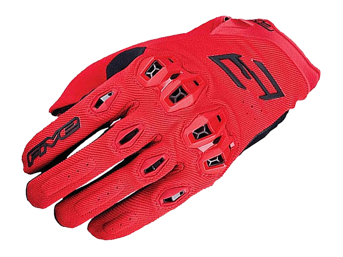 Мотоперчатки FIVE STUNT EVO 2 красные 12/XXL