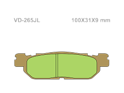 VESRAH Тормозные колодки VD-265JL