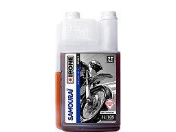 Масло IPONE 2T SAMOURAI RACING 1L синтетика с запахом клубники (x15)