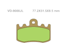 VESRAH Тормозные колодки VD-9000JL