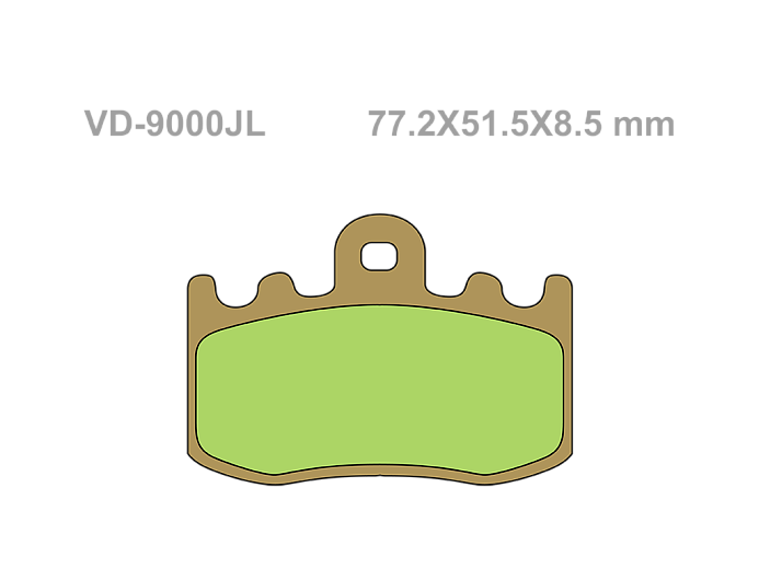 VESRAH Тормозные колодки VD-9000JL