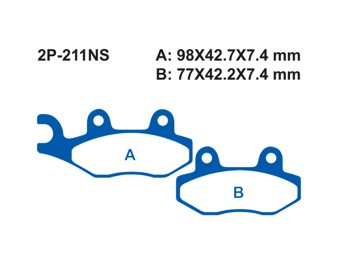 Тормозные колодки NISSIN 2P-211NS