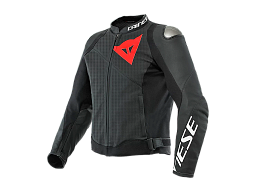 Мотокуртка кожаная DAINESE SPORTIVA 92C BLACK-MATT перфорированная 48