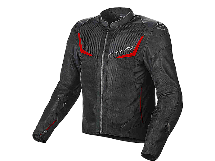 Мотокуртка MACNA ORCANO ткань серо-черная L
