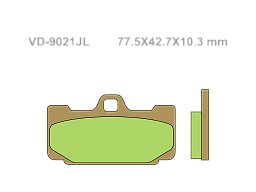 VESRAH Тормозные колодки VD-9021SRJL