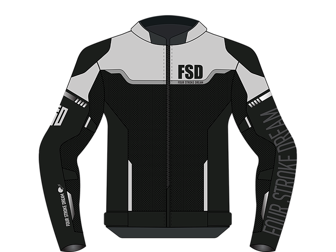 Мотокуртка ткань FSD JAME black/ice L