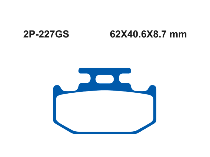 Тормозные колодки NISSIN 2P-227GS
