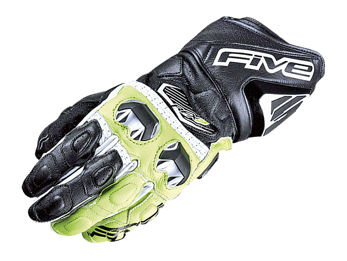 Мотоперчатки FIVE RFX3 black fluo yellow 10/L