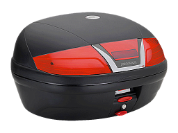 Кофр центральный KAPPA K46N MONOLOCK 46л красный отражатель