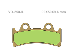 VESRAH Тормозные колодки VD-258JL
