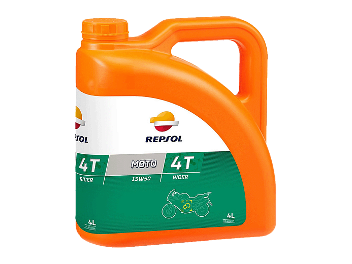 REPSOL Масло RIDER 4T 15W-50 4L минеральное