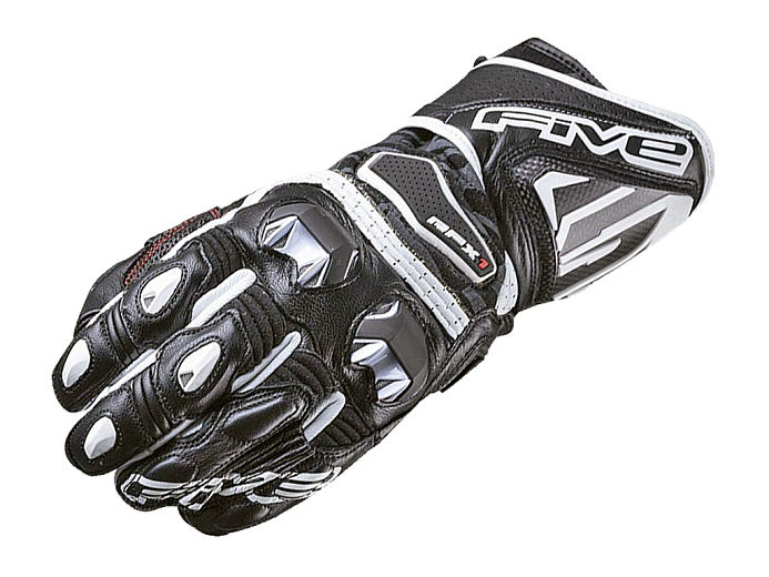 Мотоперчатки FIVE RFX1 черно-белые 10/L