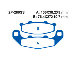 Тормозные колодки NISSIN 2P-280SS