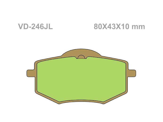 VESRAH Тормозные колодки VD-246JL