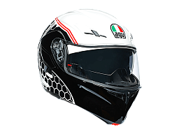 Мотошлем AGV COMPACT ST DETROID WHITE/BLACK XS
