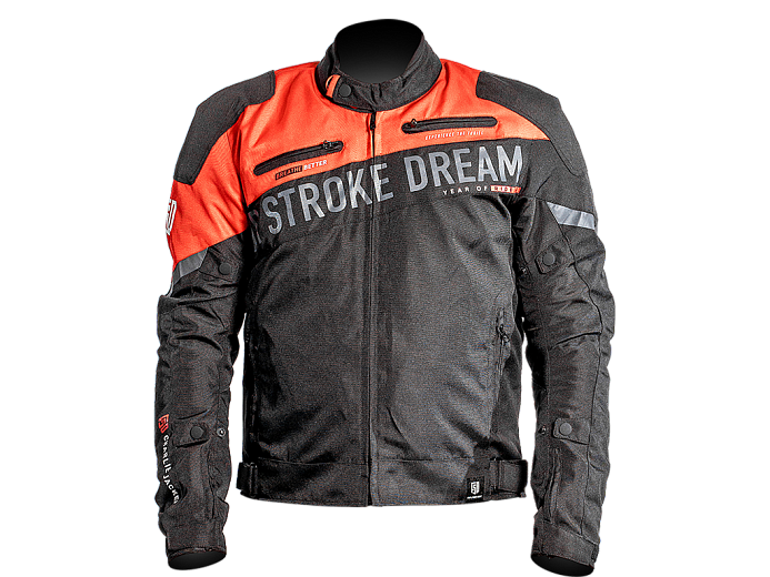 Мотокуртка ткань FSD CHARLIE black/red L