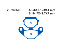 Тормозные колодки NISSIN 2P-236NS