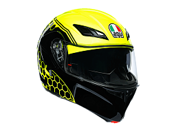 Мотошлем AGV COMPACT ST DETROID YELLOW FLUO/BLACK XS