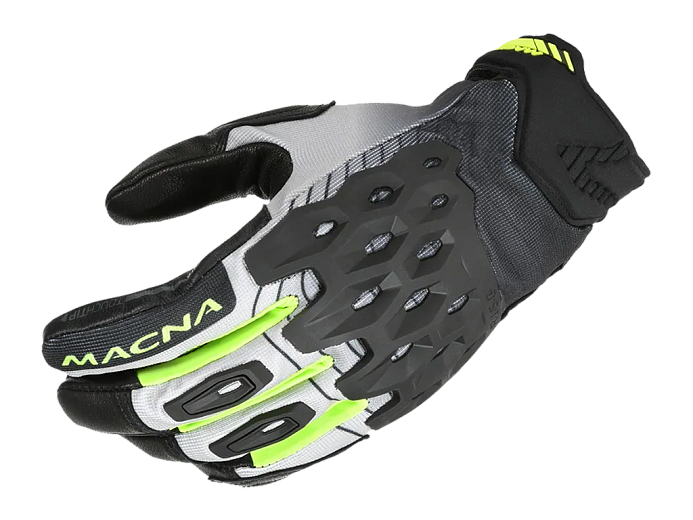 Мотоперчатки MACNA TANAMI черно/серо/салатовые L