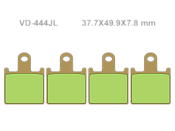 VESRAH Тормозные колодки VD-444JL
