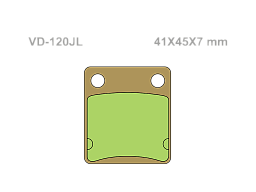 VESRAH Тормозные колодки VD-120JL