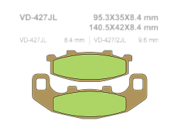 VESRAH Тормозные колодки VD-427JL