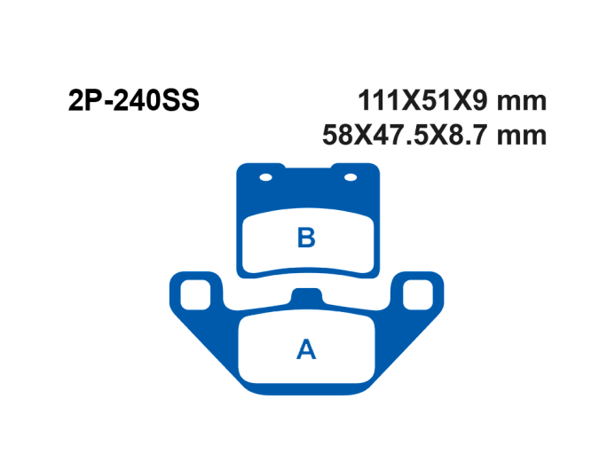 Тормозные колодки NISSIN 2P-240SS