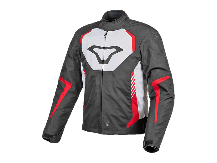 Мотокуртка MACNA TAZAR ткань черно-бело-красная M