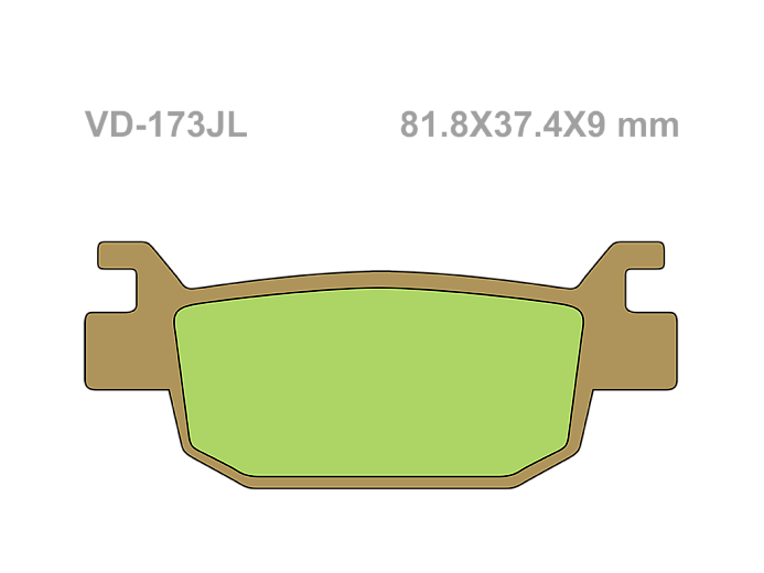 VESRAH Тормозные колодки VD-173JL